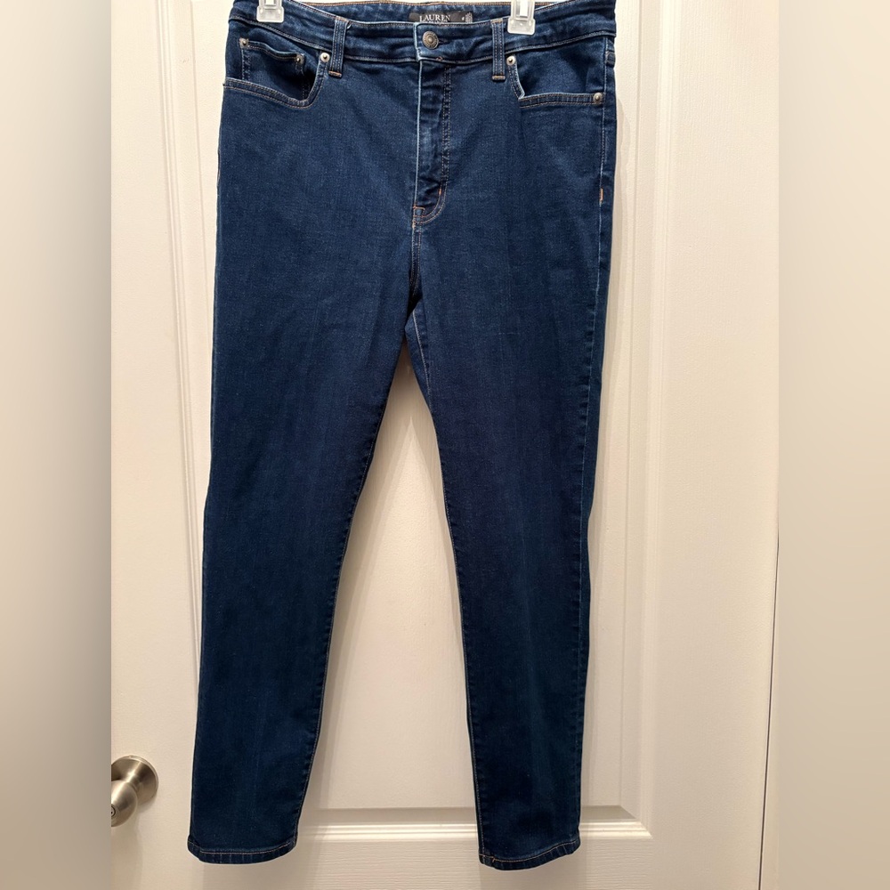 Ralph Lauren Dark Blue Denim Jeans Size 12